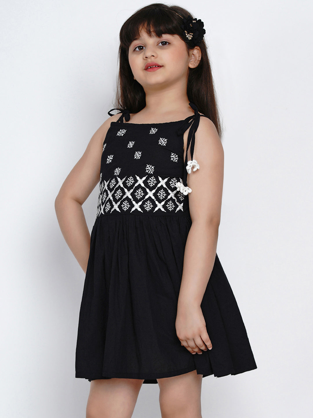 Buy Black & White Dresses & Frocks for Girls by NAUTI NATI Online | Ajio.com