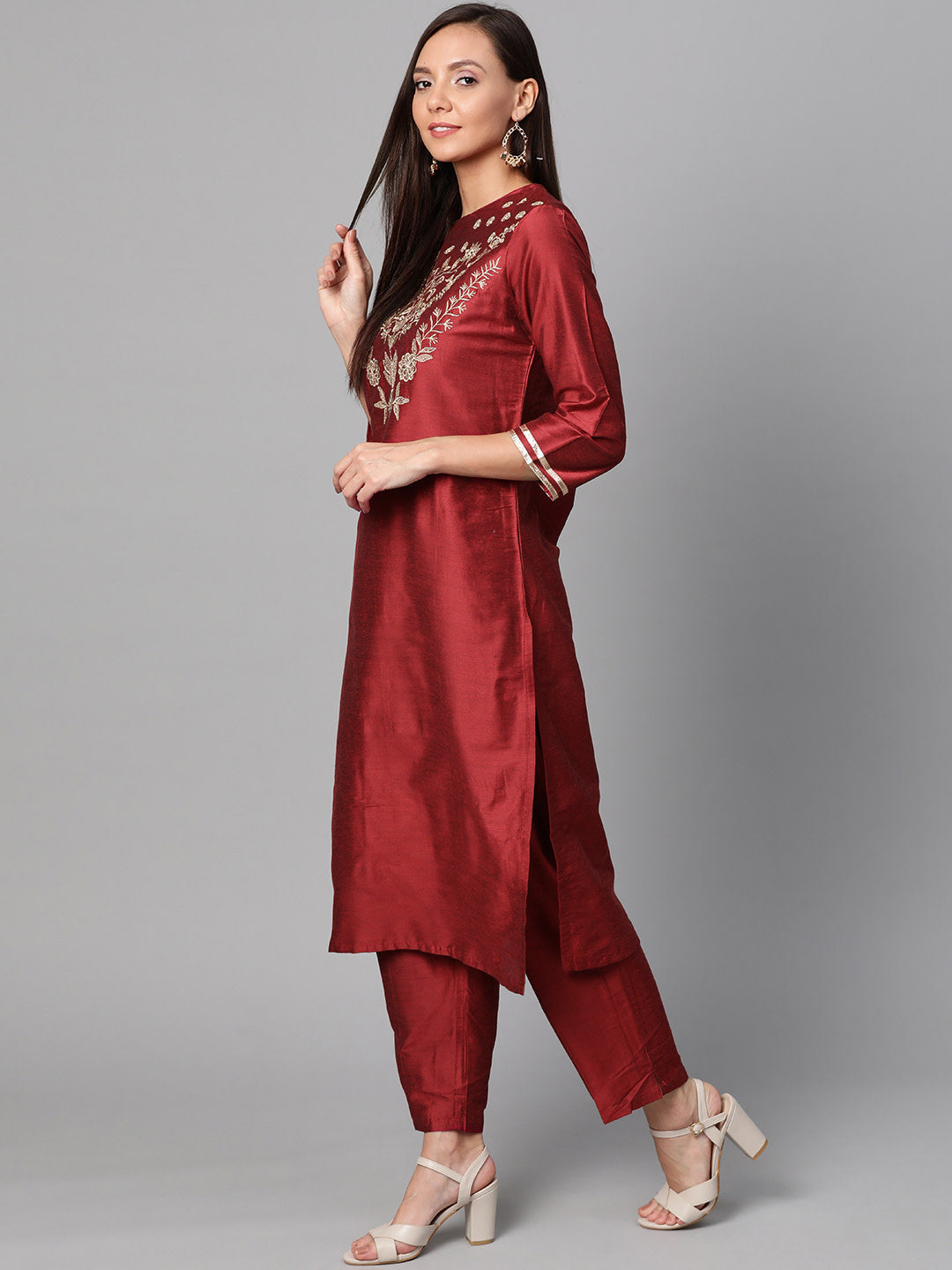 Buy Blue Kurta Suit Sets for Women by Jaipur Kurti Online | Ajio.com