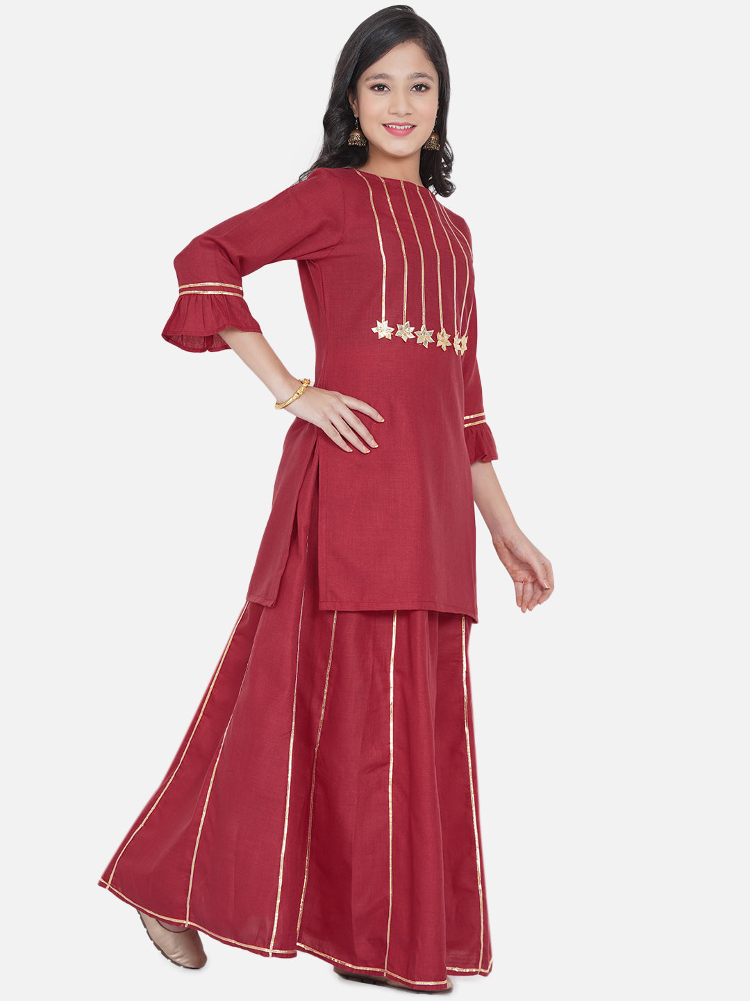 Bitiya By Bhama Pink Kurta Set