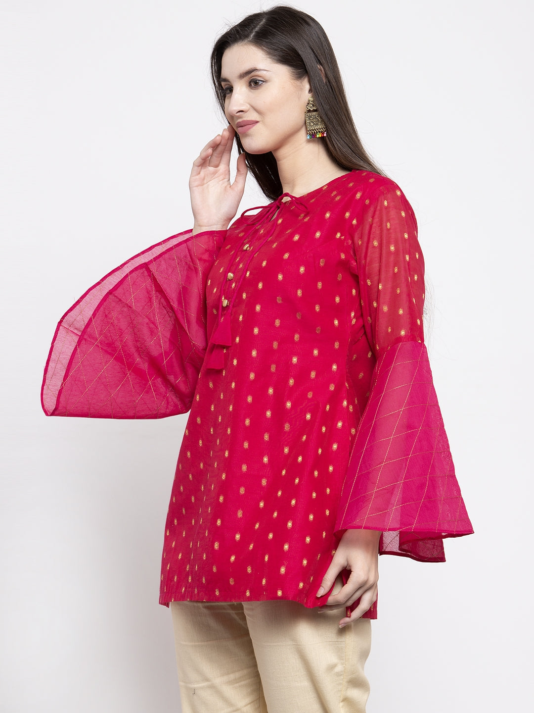 Bhama Couture Pink Ethnic Tunic